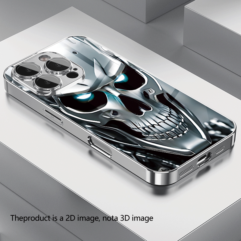 Phone Cases Trending - غطاء هاتف بتصميم جمجمة مغطاة بالدخان