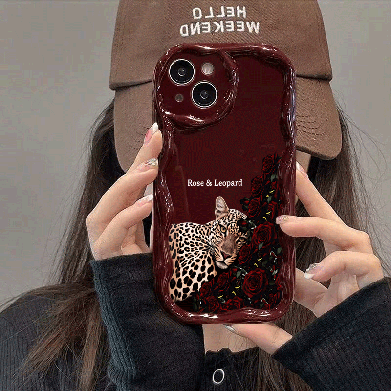Phone Cases Trending - غطاء هاتف أنيق بنمط وردي ونقوش