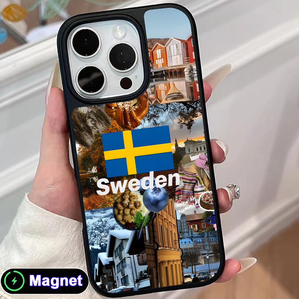 Phone Cases Sweden - غطاء هاتف بتصميم علم السويد لأجهزة