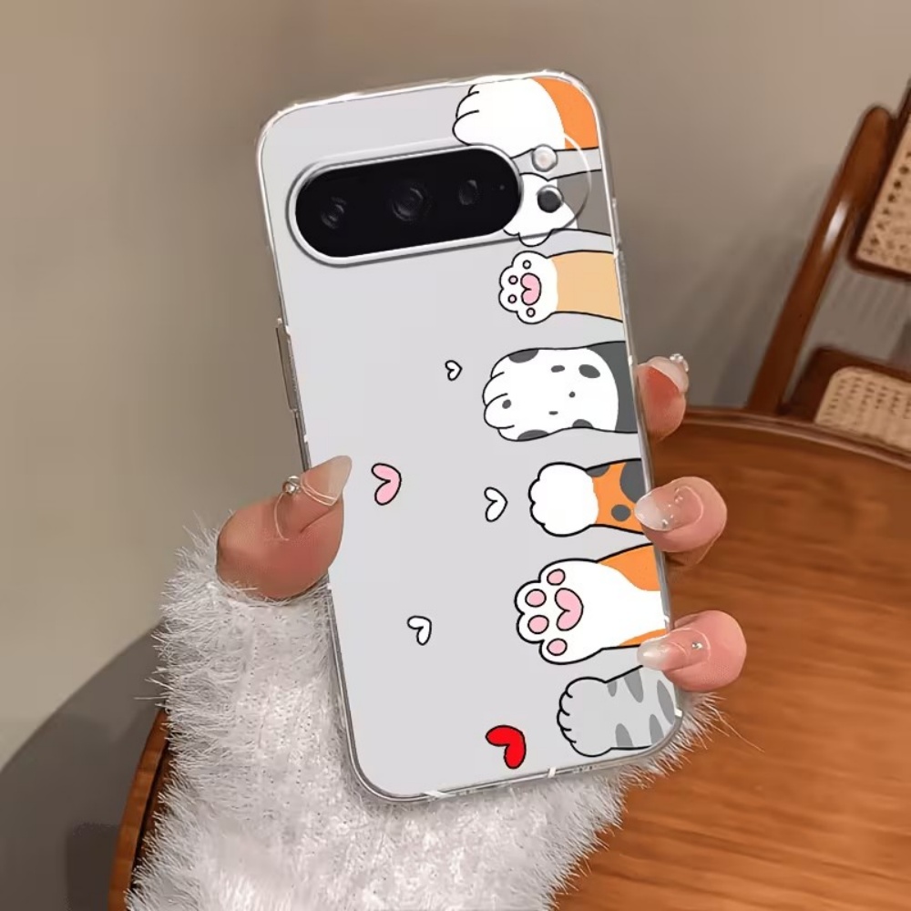 Phone Cases Google Pixel 10 - غطاء هاتف سيليكون شفاف بتصميم مخلب