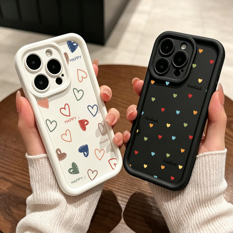 Phone Cases Motorola Edge 2025 - غطاء هاتف بتصميم قلب لطيف لموتورولا