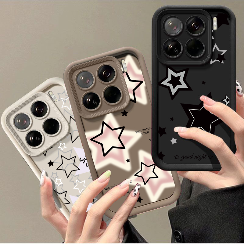Phone Cases Motorola Edge 2025 - غطاء سيليكون على شكل نجمة خماسية