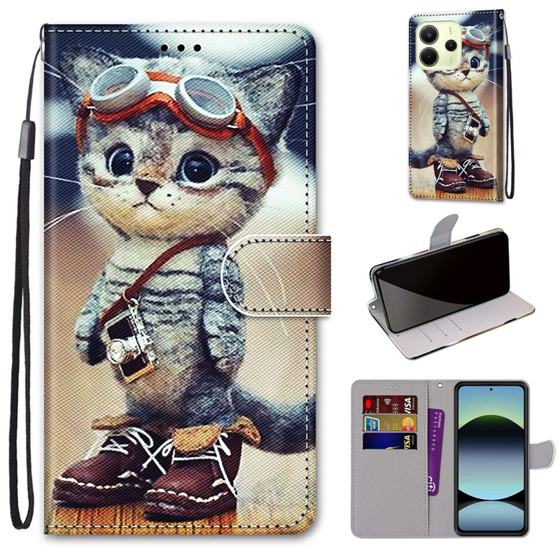 Phone Cases Eu - حافظة جلدية مغناطيسية لهاتف شاومي ريدمي