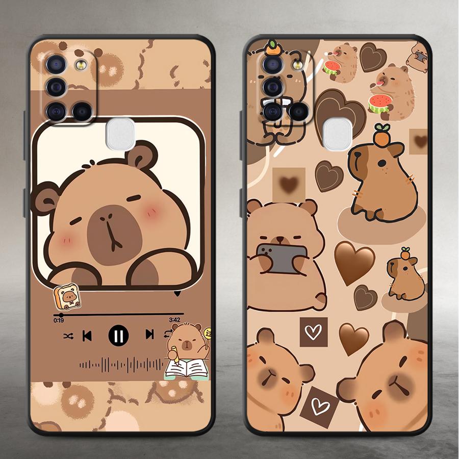Phone Cases Galaxy A17 - غطاء هاتف لطيف بتصميم الكابيبارا لهواتف