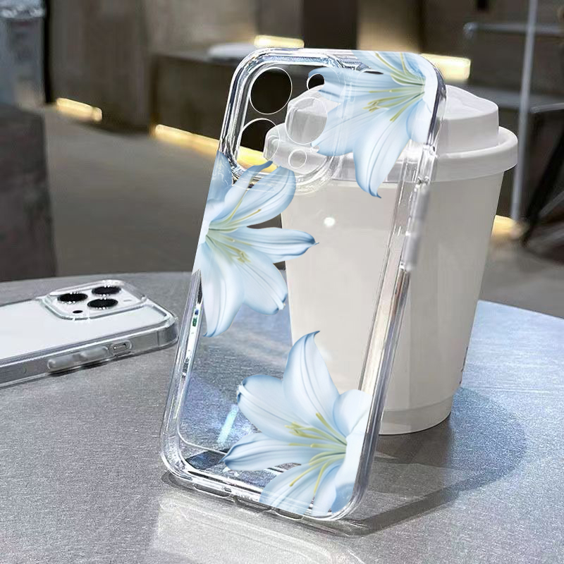 Phone Cases Trending - غطاء هاتف أنيق بتصميم زهرة الزنبق