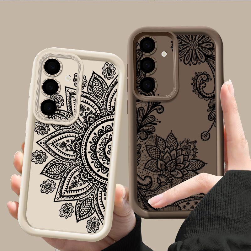 غطاء هاتف بنمط زهور عتيق لسامس - مراجعة Phone Cases Galaxy A17 وسعره