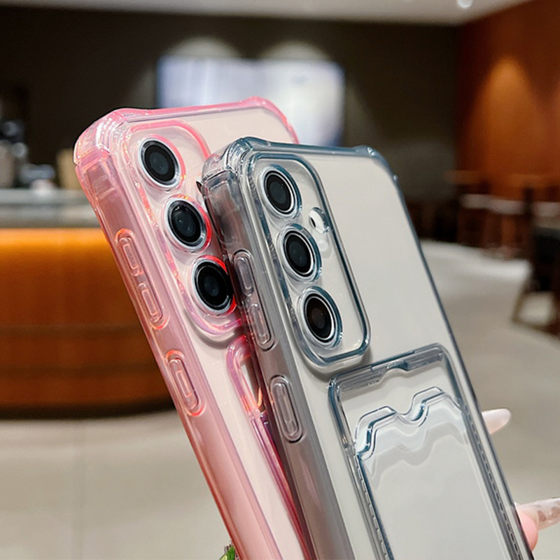 غطاء هاتف شفاف بفتحة للبطاقات  - مراجعة Phone Cases Galaxy A17 وسعره