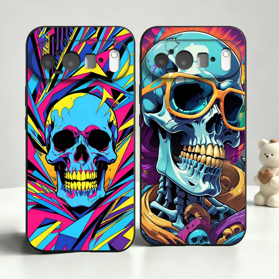 غطاء هاتف بتصميم جمجمة نيون بو - مراجعة Phone Cases Google Pixel 10 وسعره