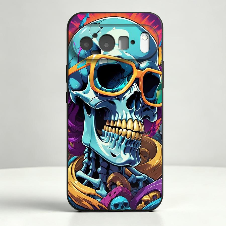 غطاء هاتف بتصميم جمجمة نيون بو - مراجعة Phone Cases Google Pixel 10 وسعره