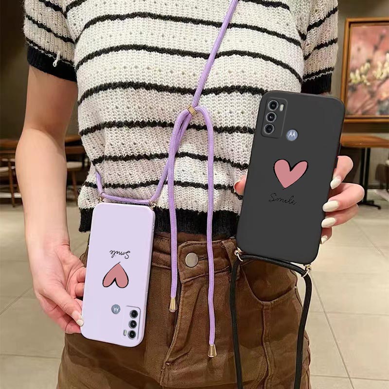 G60 كبير الأحمر القلب الحبل سي - مراجعة Phone Cases Motorola Edge 2025 وسعره