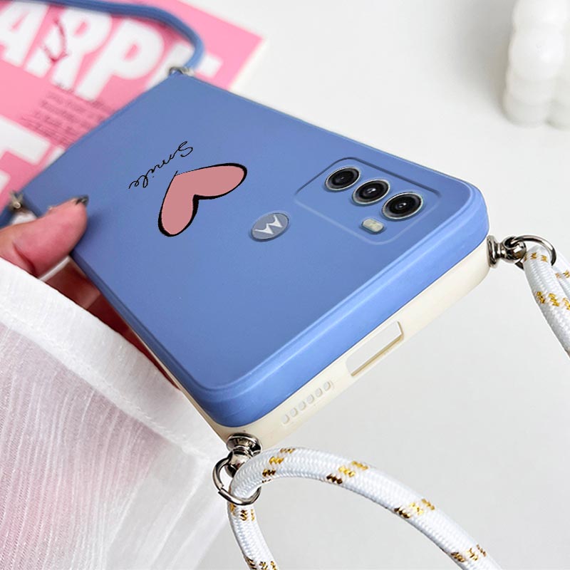G60 كبير الأحمر القلب الحبل سي - مراجعة Phone Cases Motorola Edge 2025 وسعره