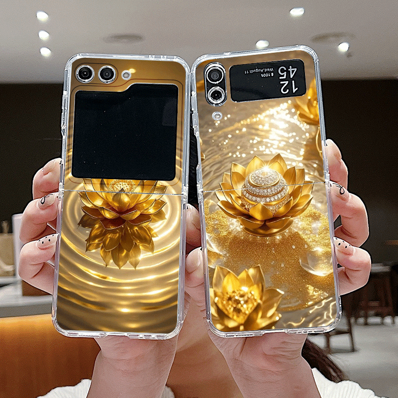 الإبداعية الذهبي لوتس زهرة نمط - مراجعة Phone Cases Z Flip 6 وسعره