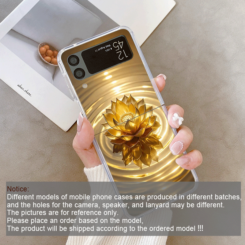 الإبداعية الذهبي لوتس زهرة نمط - مراجعة Phone Cases Z Flip 6 وسعره