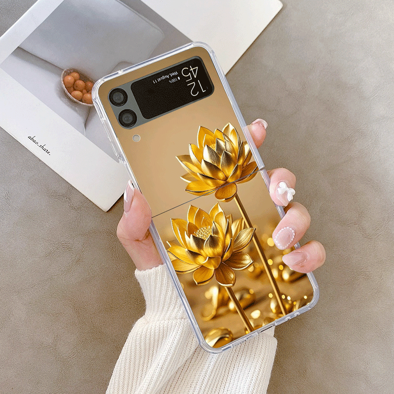 الإبداعية الذهبي لوتس زهرة نمط - مراجعة Phone Cases Z Flip 6 وسعره