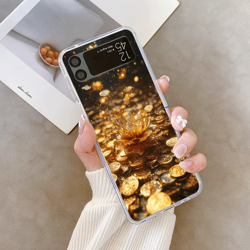 الإبداعية الذهبي لوتس زهرة نمط - مراجعة Phone Cases Z Flip 6 وسعره
