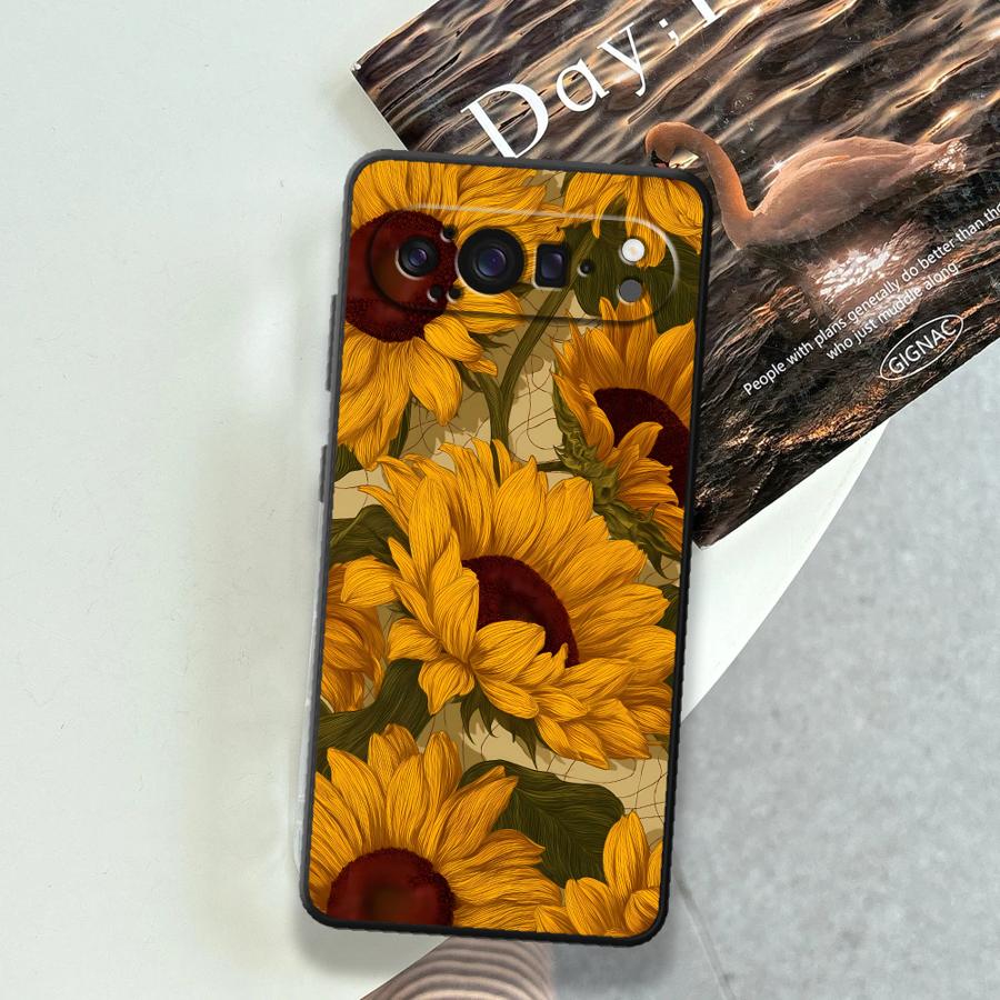 غطاء هاتف Sunflower Sea Funda  - مراجعة Phone Cases Google Pixel 10 وسعره