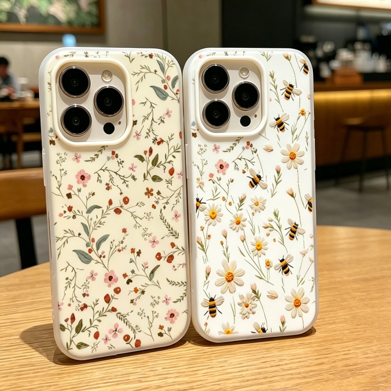 حافظة 2 في 1 بتصميم نحلة وزهرة - مراجعة Phone Cases Motorola Edge 2025 وسعره