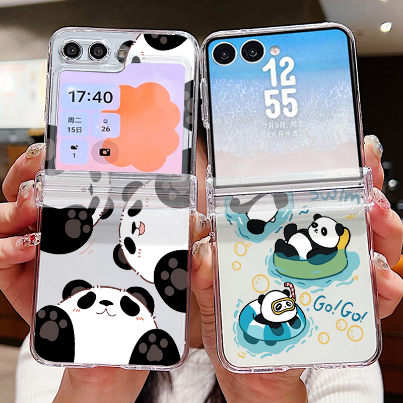 غطاء هاتف بنمط الباندا اللطيف  - مراجعة Phone Cases Z Flip 6 وسعره
