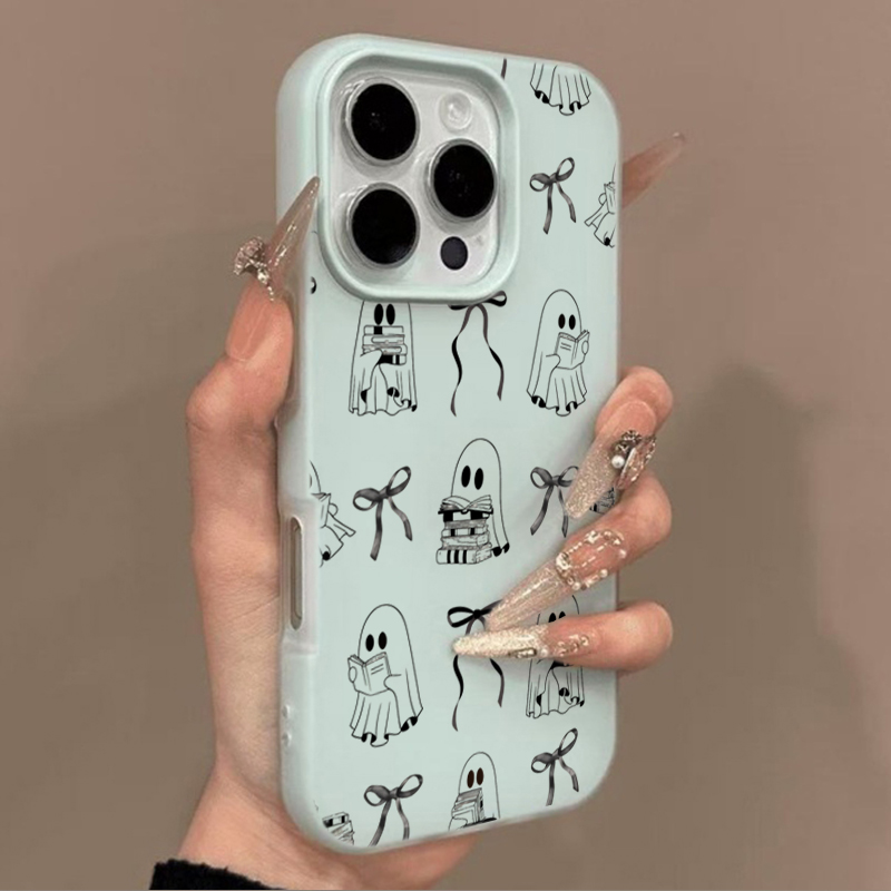 غطاء هاتف لطيف بتصميم كتاب شبح - مراجعة Phone Cases Xr Cute وسعره
