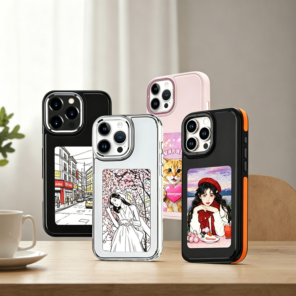 غطاء هاتف بشاشة حبرية بتقنية N - مراجعة Phone Cases Diy وسعره