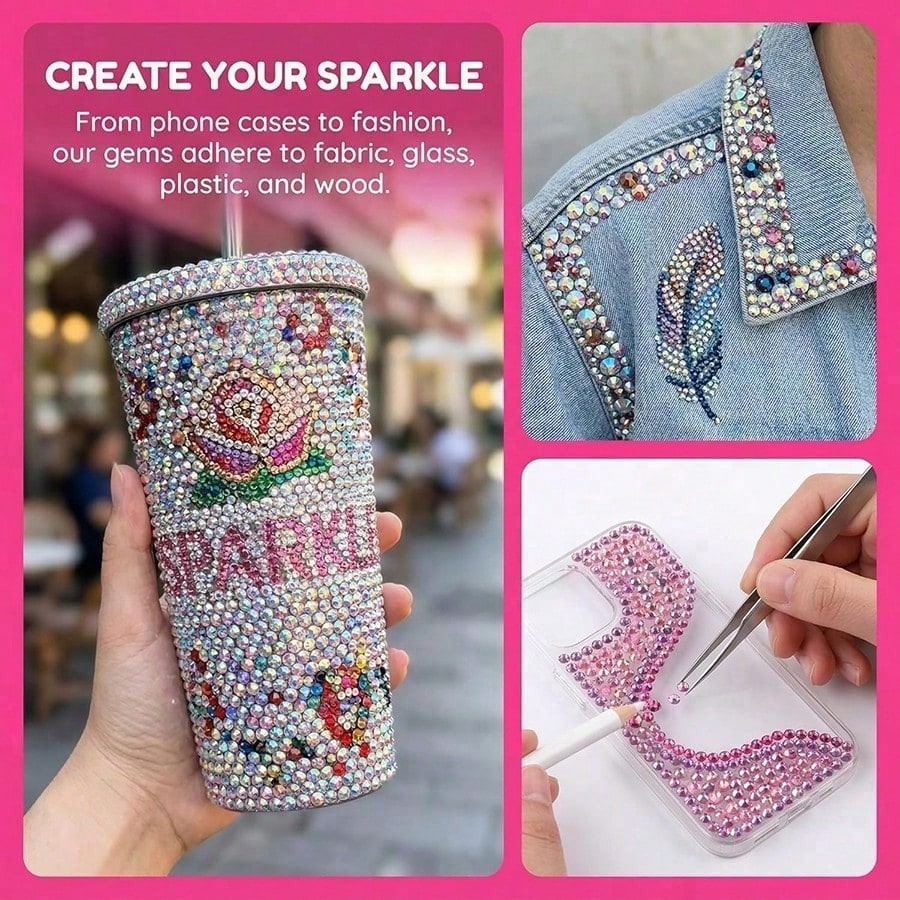 مجموعة أحجار الراين الراتنجية  - مراجعة Phone Cases Europe وسعره