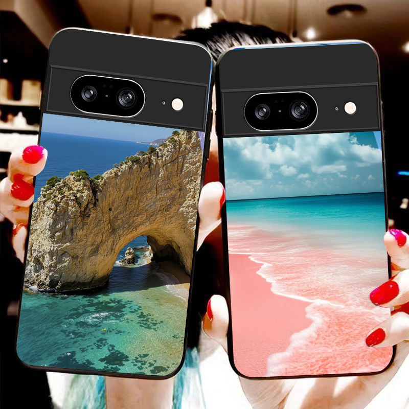 غطاء هاتف زجاجي أسود بتصميم مش - مراجعة Phone Cases Google Pixel 10 وسعره