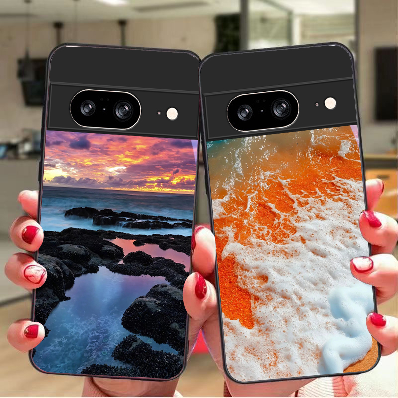 غطاء هاتف زجاجي أسود بتصميم مش - مراجعة Phone Cases Google Pixel 10 وسعره