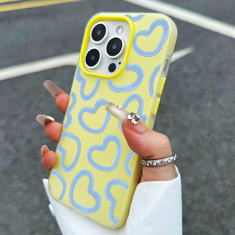 غطاء هاتف لطيف بنمط قلب مرسوم  - مراجعة Phone Cases Xr Cute وسعره