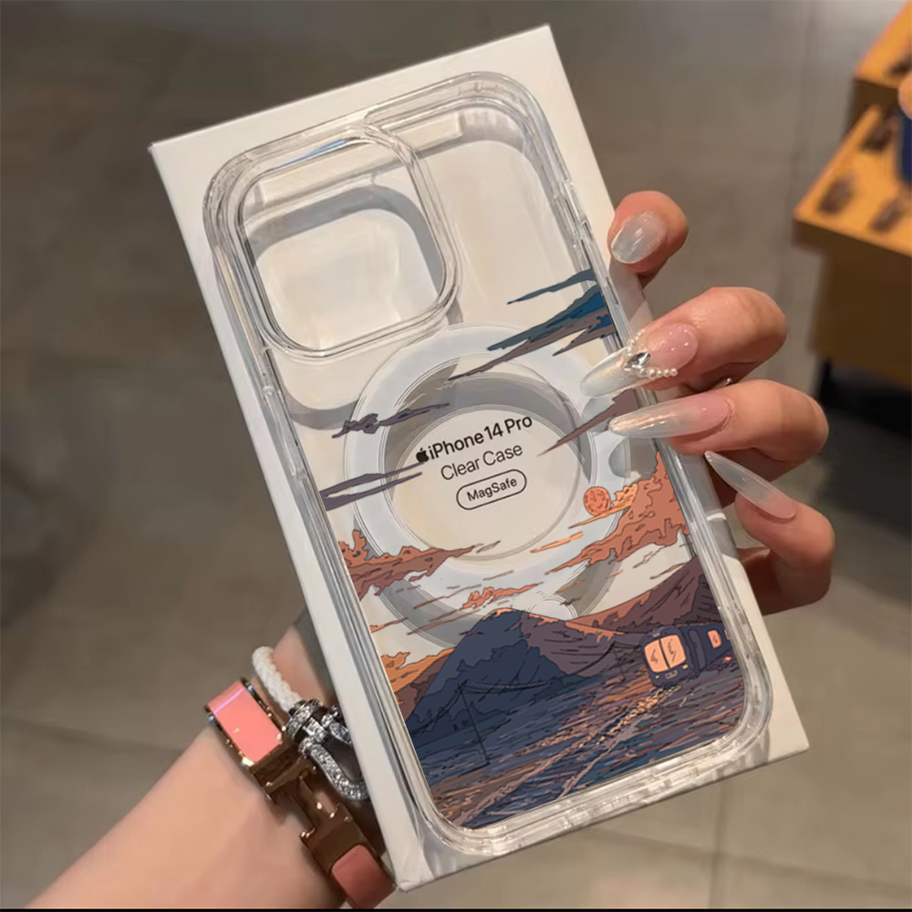 جراب هاتف عصري بنمط غروب الشمس - مراجعة Phone Cases Xs وسعره