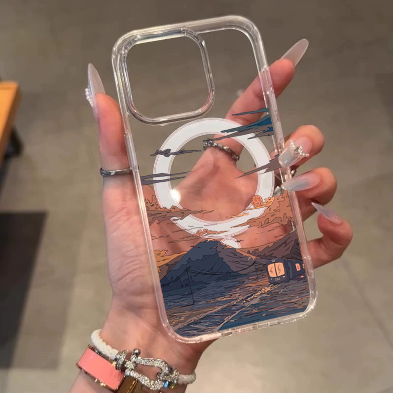 جراب هاتف عصري بنمط غروب الشمس - مراجعة Phone Cases Xs وسعره