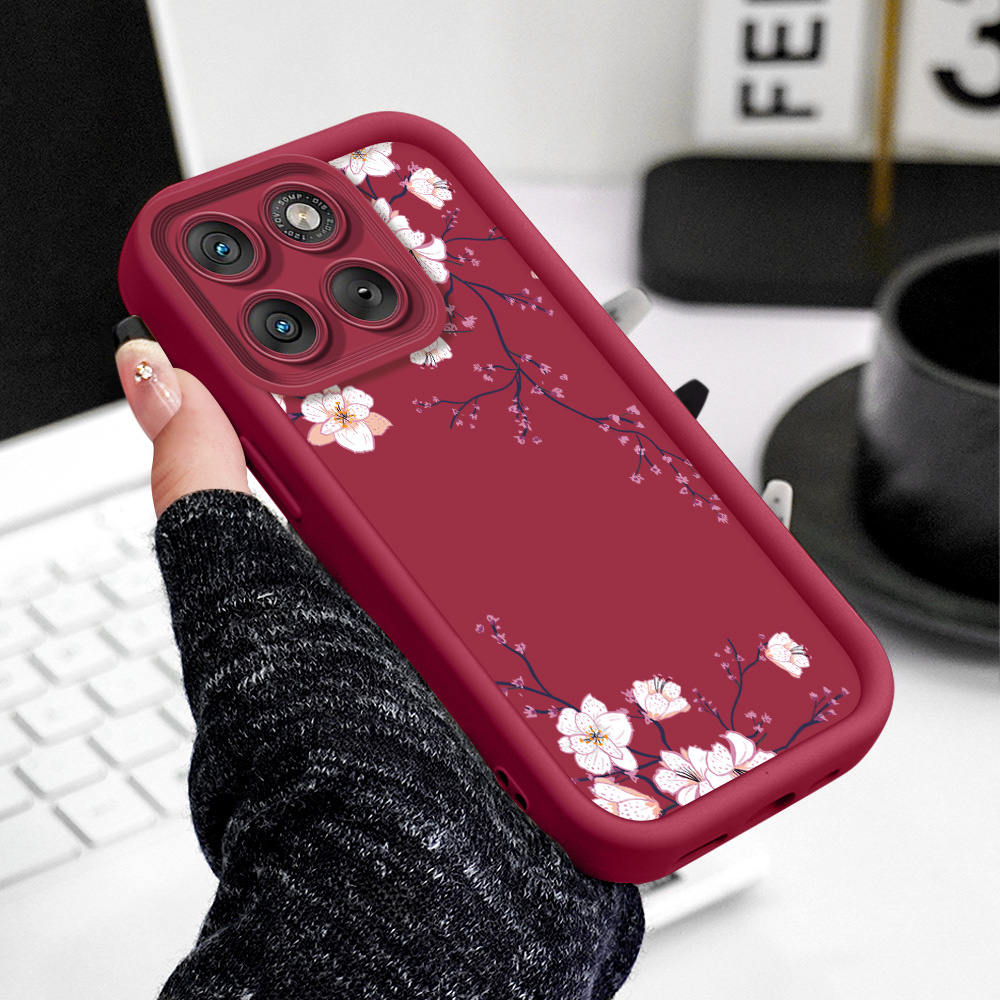 حافظة هاتف على شكل زهور الربيع - مراجعة Phone Cases Motorola Edge 2025 وسعره