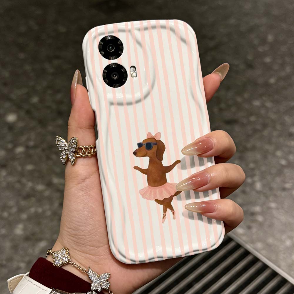 حافظة هاتف لطيفة مخططة على شكل - مراجعة Phone Cases Motorola Edge 2025 وسعره