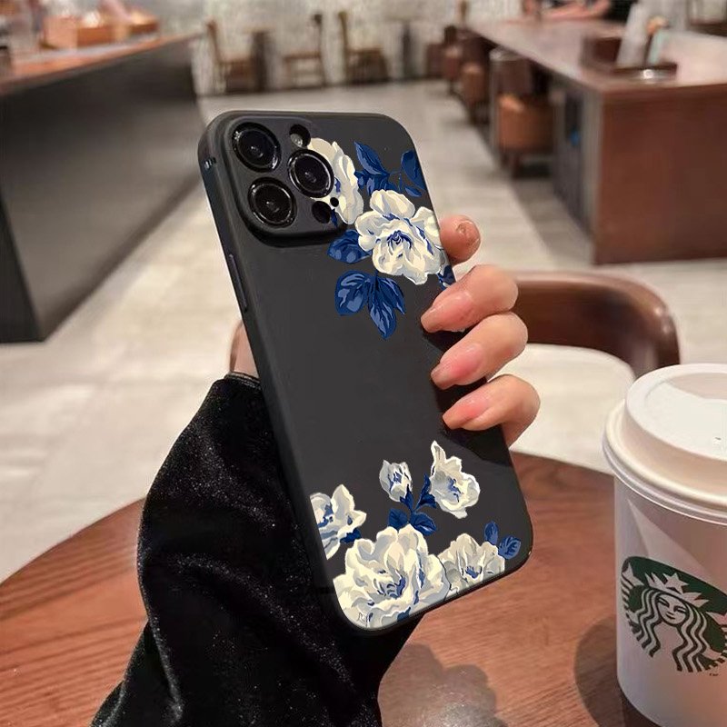الأزرق والأبيض زهرة قضية الهات - مراجعة Phone Cases Galaxy A17 وسعره