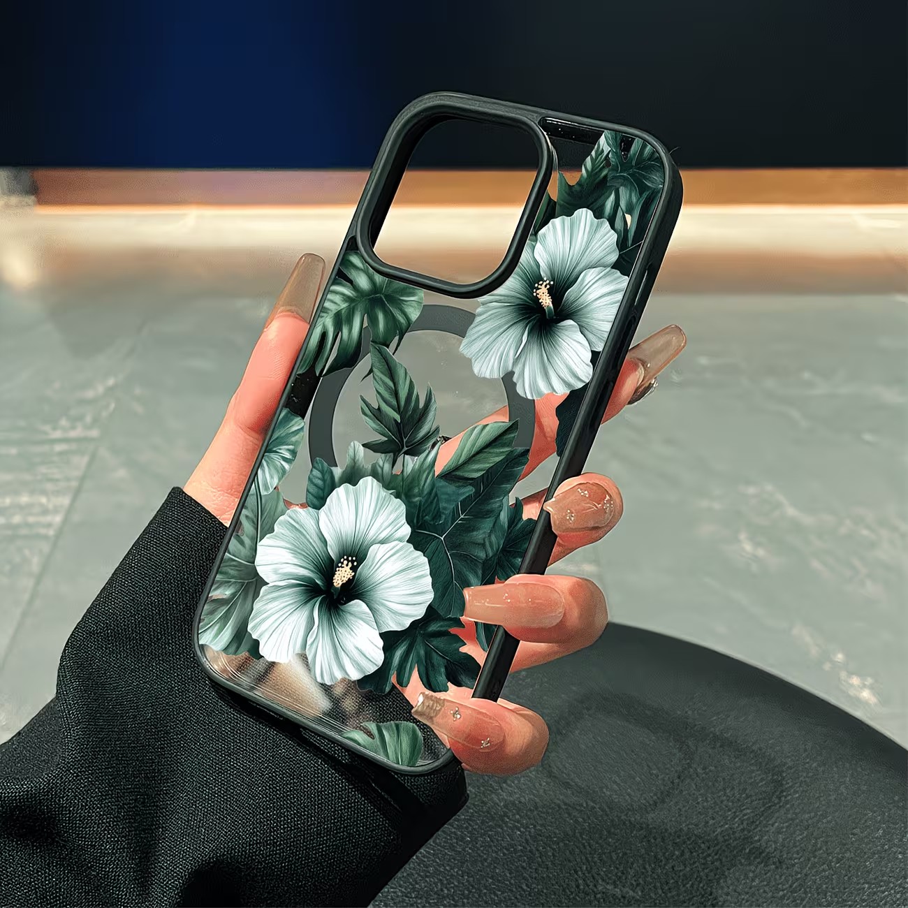 غطاء هاتف شفاف بتصميم زهور خضر - مراجعة Phone Cases Xs وسعره