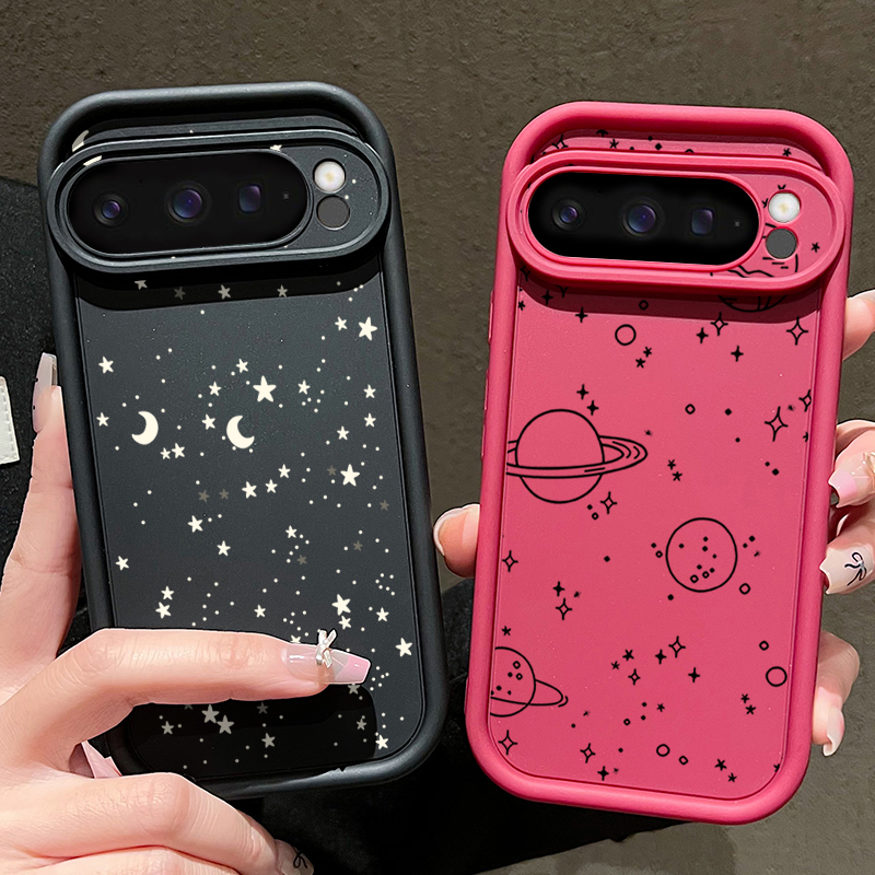 غطاء هاتف بنمط القمر والنجوم ا - مراجعة Phone Cases Google Pixel 10 وسعره